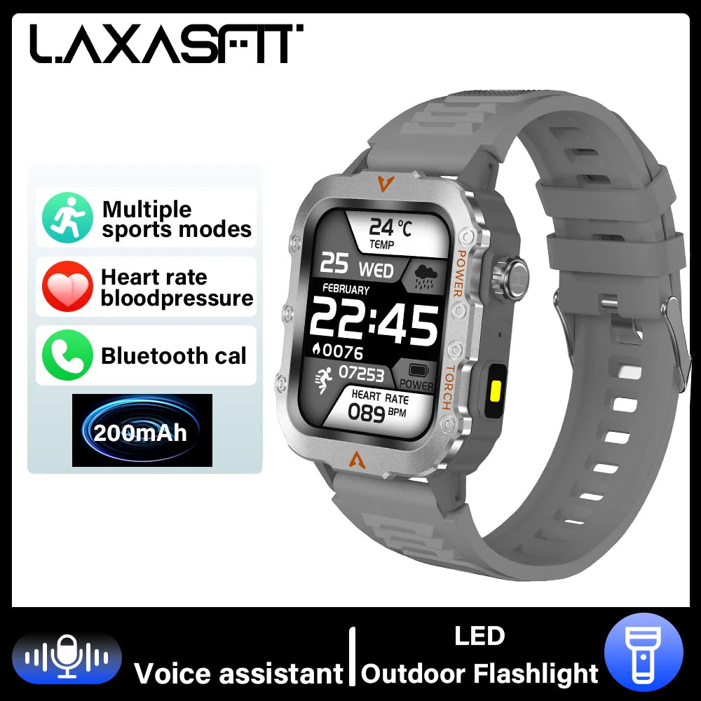 Smartwatch LED Flashlight Bluetooth Fitness Tracker