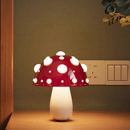 Mushroom LED Table Lamp USB Rechargeable Light