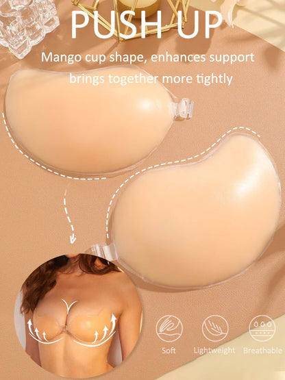 Invisible Adhesive Bra – Reusable Lift Pad for Women