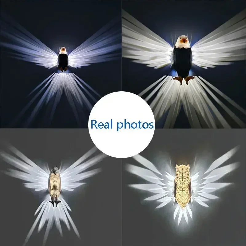 3D Eagle Wall Lamp Modern LED Decorative Light