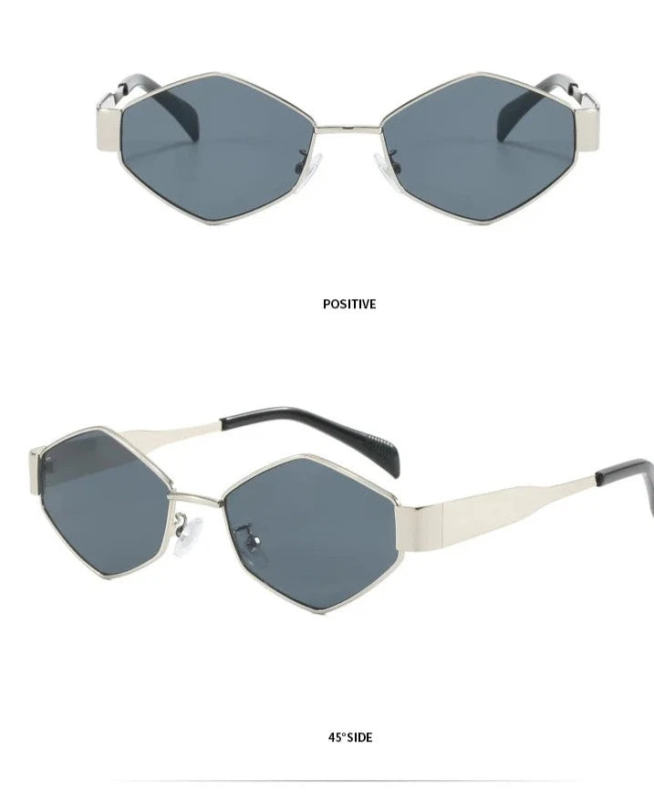 Gafas de sol hexagonales vintage 