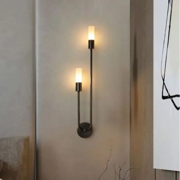 Modern Nordic LED Wall Lamp – Minimalist Gold and Black Sconce