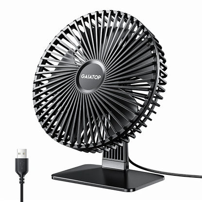 Quiet USB Table Fan – Adjustable Angle and Cool Air Flow