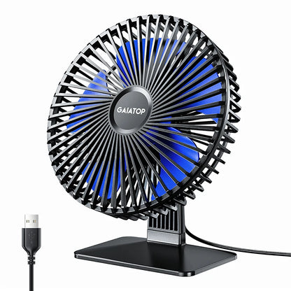 Quiet USB Table Fan – Adjustable Angle and Cool Air Flow