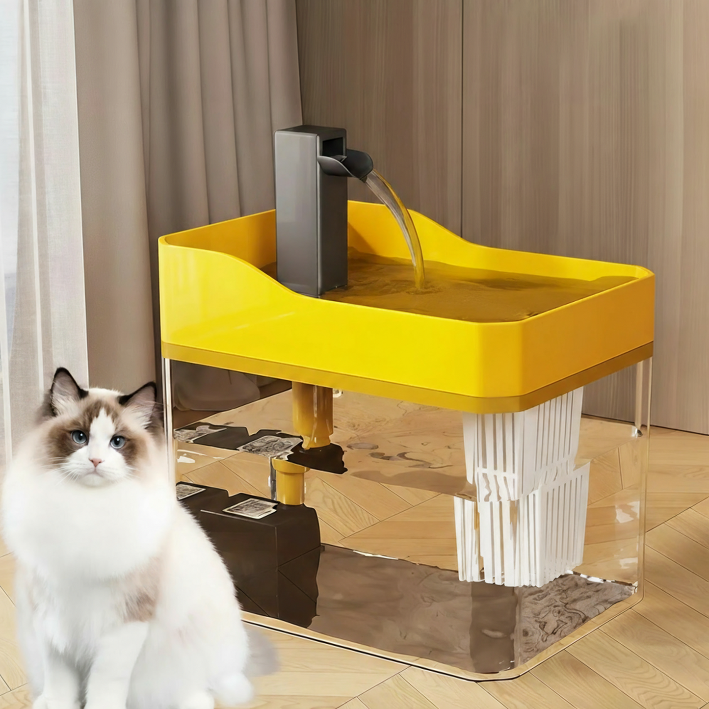 Automatic Cat Water Fountain – Silent Pump & Filter Bowl