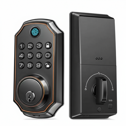 Tuya Smart Door Lock – Fingerprint & Keypad Deadbolt