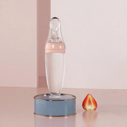 Silicone Baby Feeder Bottle – Squeeze Spoon for Feeding